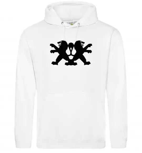 Женская толстовка (худи) Peugeot logos Белый фото