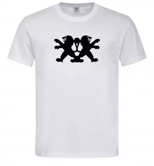 Чоловіча футболка Peugeot logos Білий фото