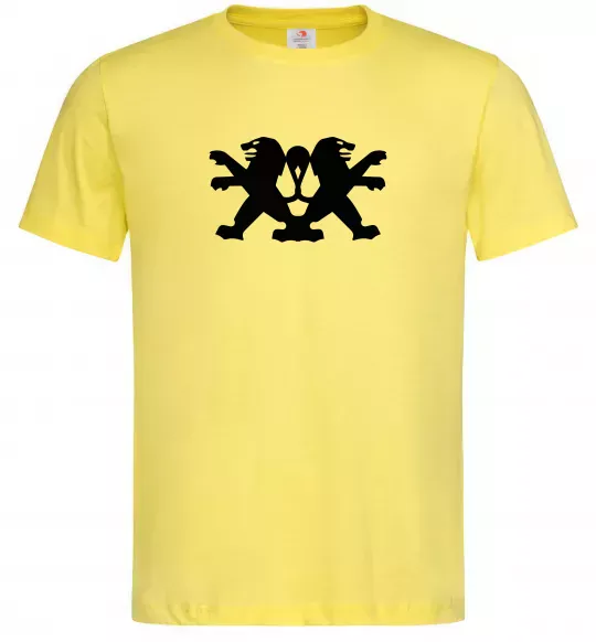 Чоловіча футболка Peugeot logos Лимонний фото