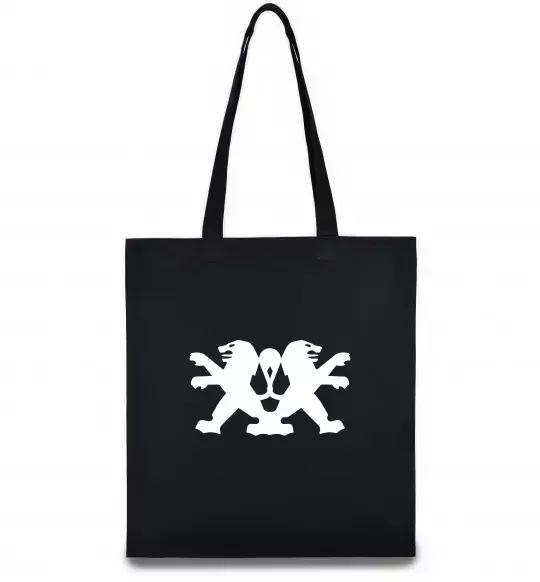 Эко-сумка Peugeot logos Черный фото