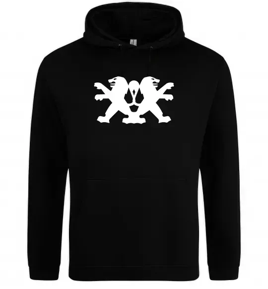 Женская толстовка (худи) Peugeot logos Черный фото