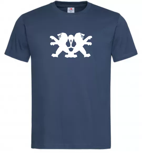 Чоловіча футболка Peugeot logos Темно-синій фото