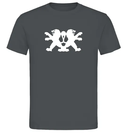 Чоловіча футболка Peugeot logos Графіт фото