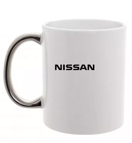 Чашка с цветной ручкой Nissan напис Серебро фото