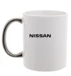 Чашка с цветной ручкой Nissan напис Серебро фото