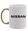 Чашка с цветной ручкой Nissan напис Золото фото