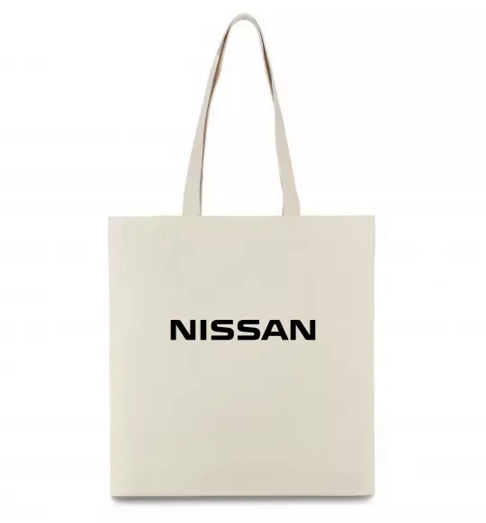 Еко-сумка Nissan напис Бежевий фото