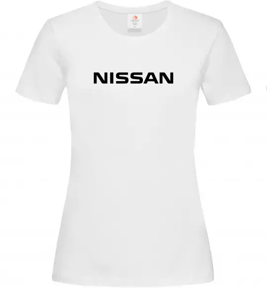 Женская футболка Nissan напис Белый фото