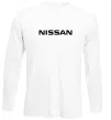 Лонгслів Nissan напис Білий фото