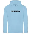 Чоловіча толстовка (худі) Nissan напис Блакитний фото