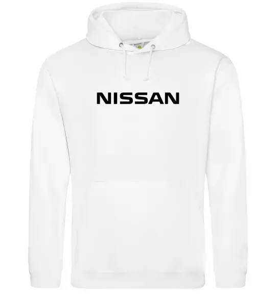 Жіноча толстовка (худі) Nissan напис Білий фото