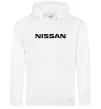 Жіноча толстовка (худі) Nissan напис Білий фото