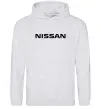 Жіноча толстовка (худі) Nissan напис Сірий меланж фото