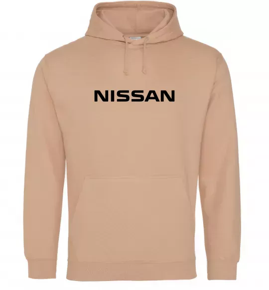 Жіноча толстовка (худі) Nissan напис Пісочний фото