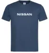 Мужская футболка Nissan напис Темно-синий Мужская футболка Nissan напис Темно-синий фото