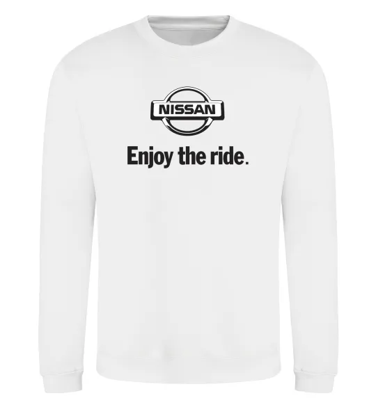 Свитшот Nissan enjoy the ride Белый фото