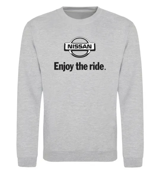 Свитшот Nissan enjoy the ride Серый меланж фото