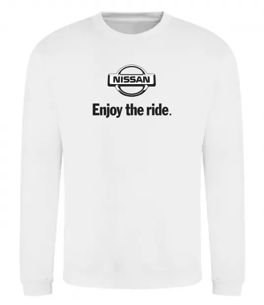 Світшот Nissan enjoy the ride Білий фото