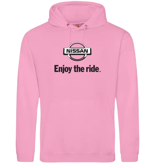 Мужская толстовка (худи) Nissan enjoy the ride Розовый фото