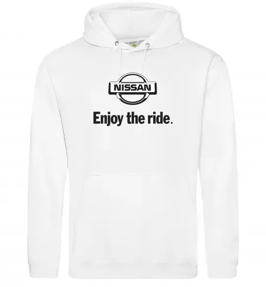 Женская толстовка (худи) Nissan enjoy the ride Белый фото