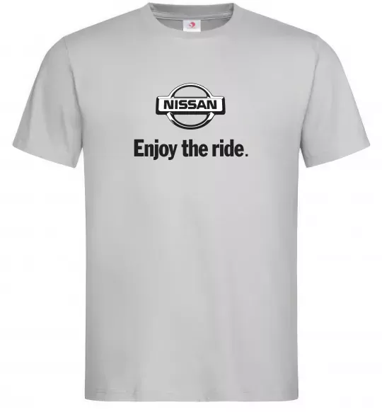 Мужская футболка Nissan enjoy the ride Серый фото