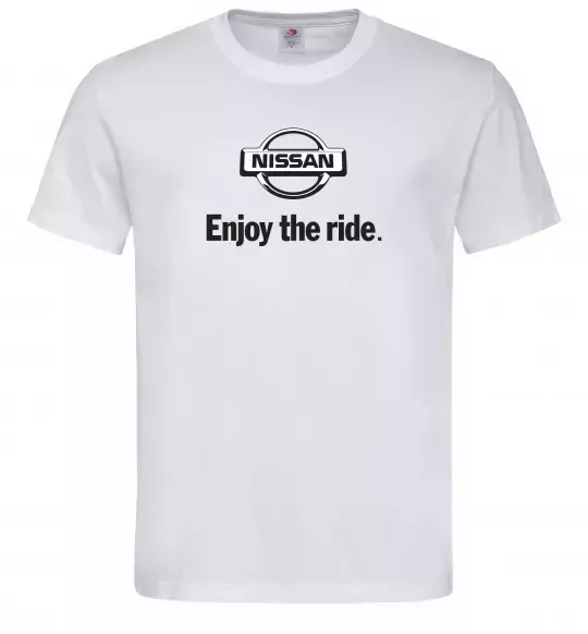 Мужская футболка Nissan enjoy the ride Белый фото