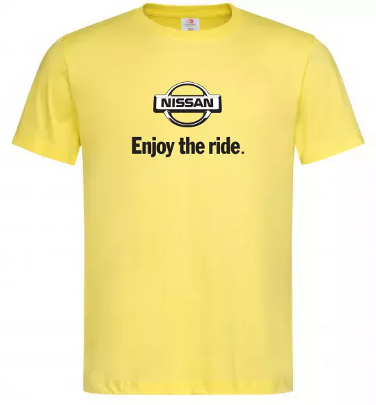 Мужская футболка Nissan enjoy the ride Лимонный фото