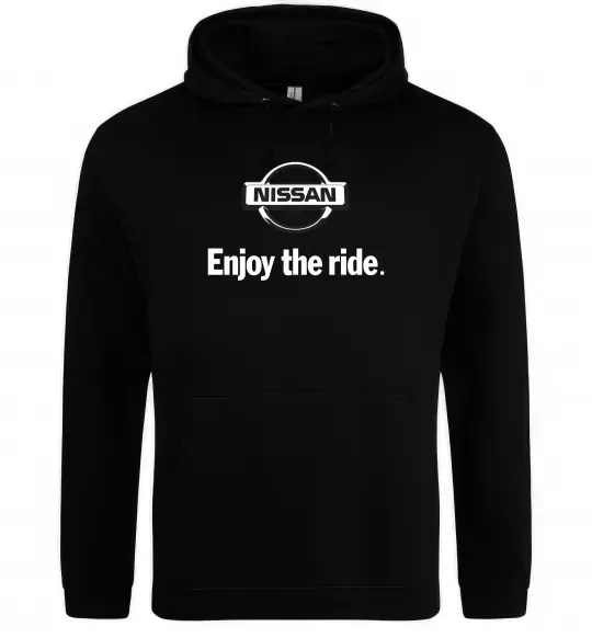 Мужская толстовка (худи) Nissan enjoy the ride Черный фото