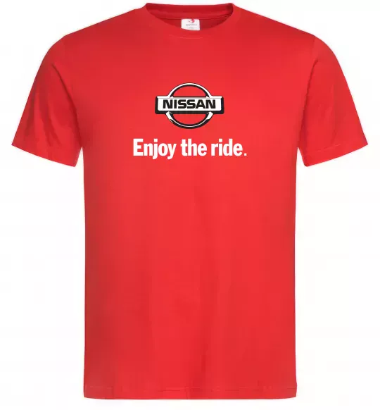 Мужская футболка Nissan enjoy the ride Красный фото
