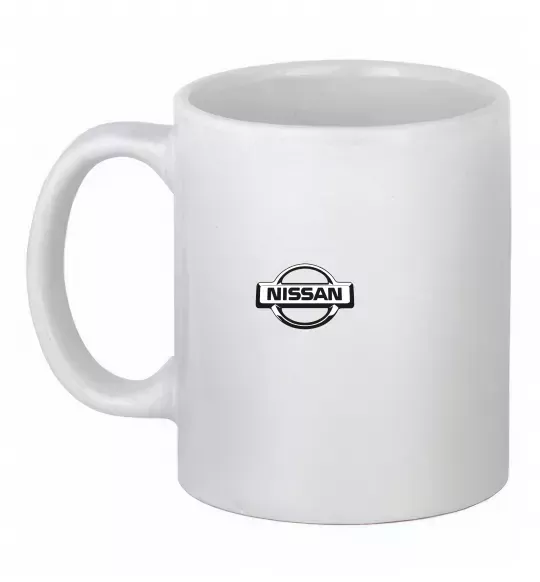Чашка керамічна Nissan logo Білий фото