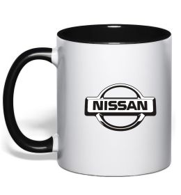 Чашка з кольоровою ручкою Nissan logo