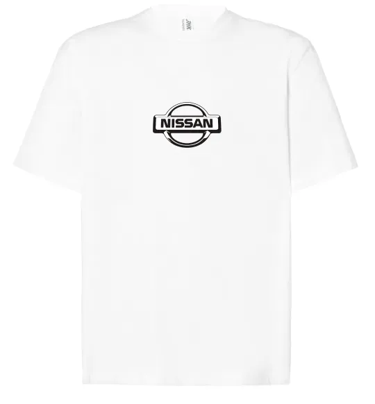Футболка Оверсайз Nissan logo Белый фото