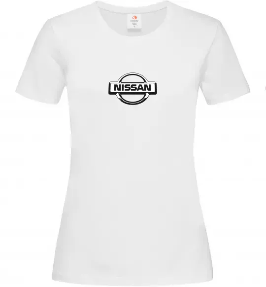 Женская футболка Nissan logo Белый фото