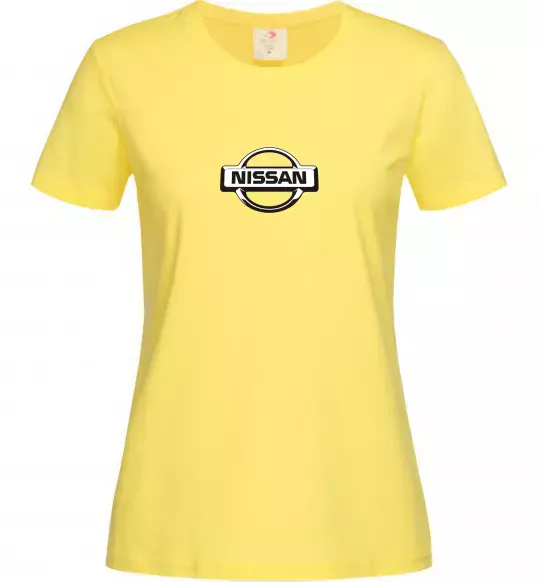Женская футболка Nissan logo Лимонный фото
