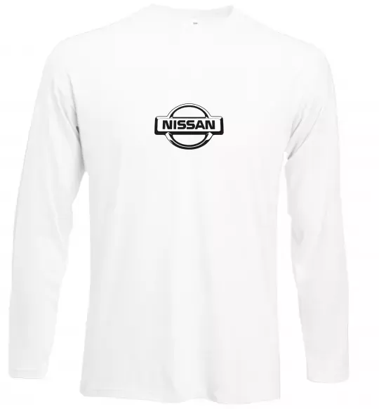 Лонгслив Nissan logo Белый фото