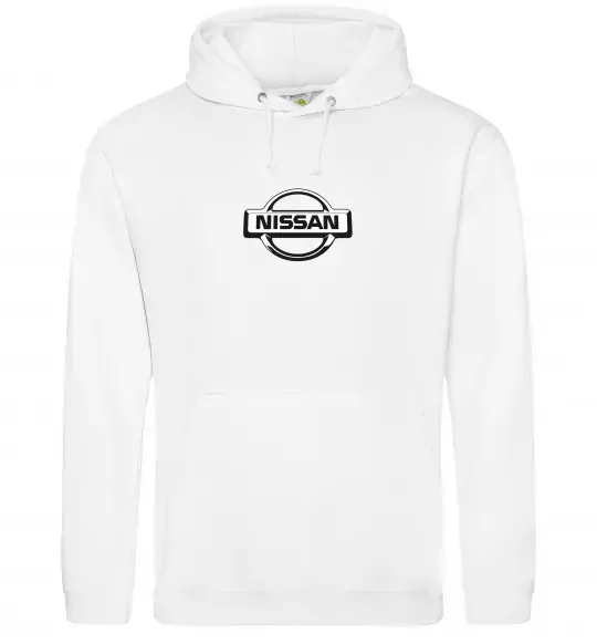Жіноча толстовка (худі) Nissan logo Білий фото