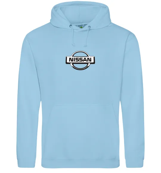 Жіноча толстовка (худі) Nissan logo Блакитний фото
