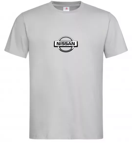 Мужская футболка Nissan logo Серый фото