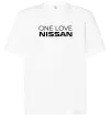 Футболка Оверсайз Nissan one love Білий фото