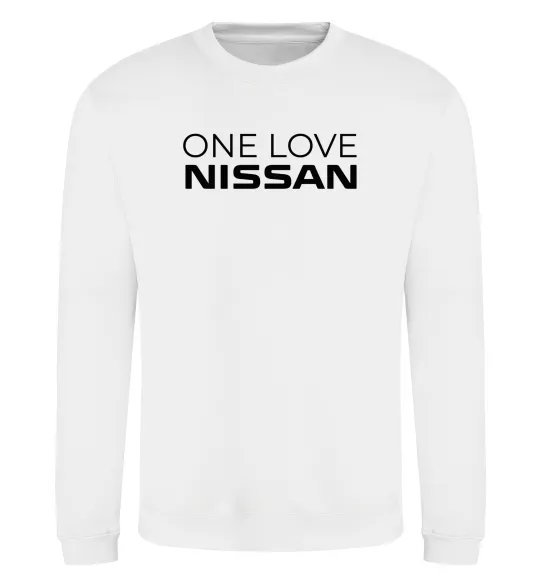 Свитшот Nissan one love Белый фото