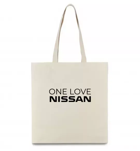Эко-сумка Nissan one love Бежевый фото