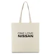 Эко-сумка Nissan one love Бежевый фото