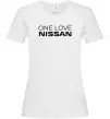 Жіноча футболка Nissan one love Білий фото