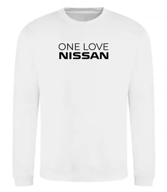 Світшот Nissan one love Білий фото