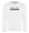 Світшот Nissan one love Білий фото