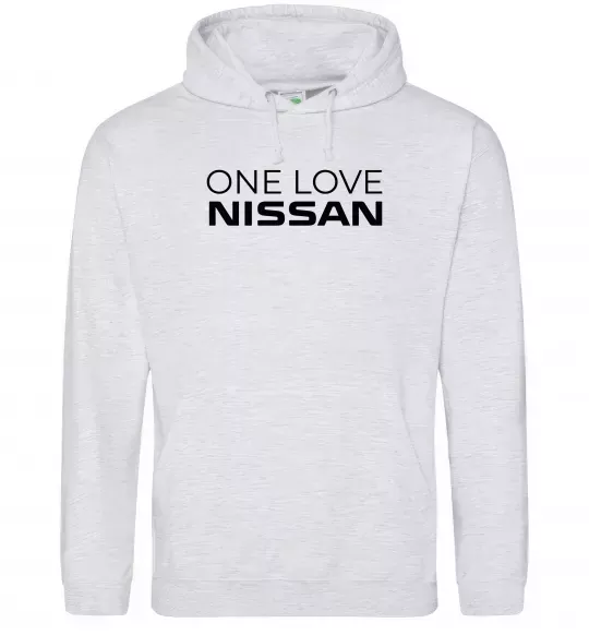 Жіноча толстовка (худі) Nissan one love Сірий меланж фото