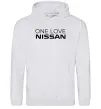 Жіноча толстовка (худі) Nissan one love Сірий меланж фото