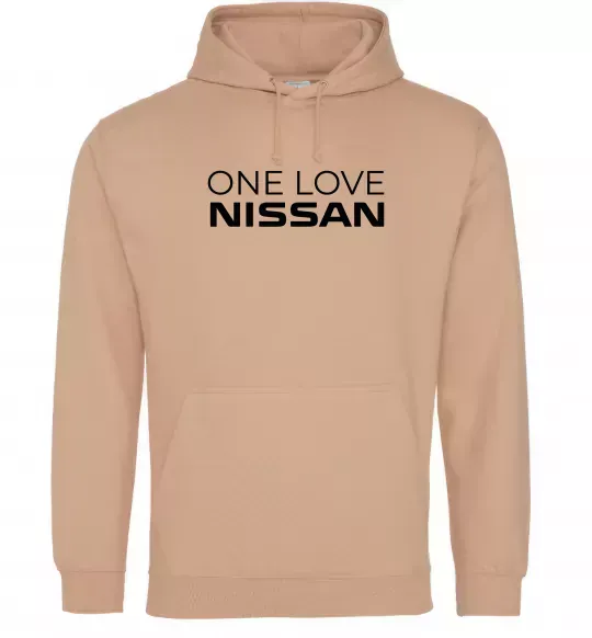 Жіноча толстовка (худі) Nissan one love Пісочний фото