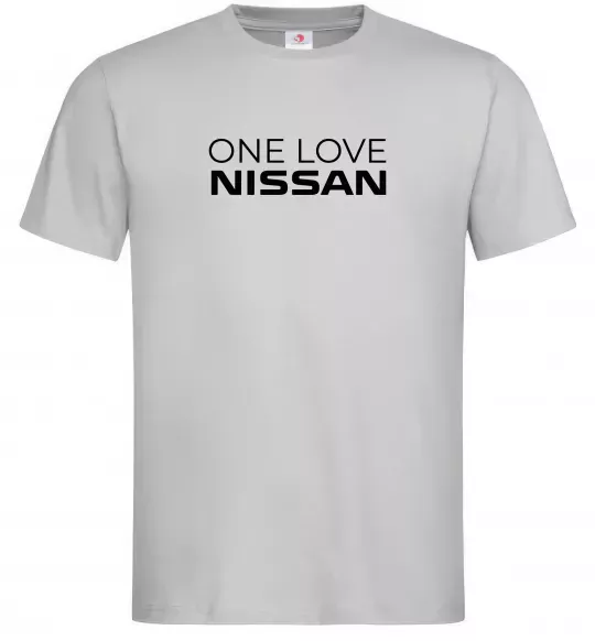 Мужская футболка Nissan one love Серый фото
