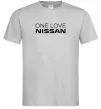 Мужская футболка Nissan one love Серый фото